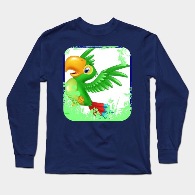 loro, amante de los loros, loro regalo, dueño de loro, loro gracioso, parrot, parrot lover, parrot gift, parrot owner, parrot funny Long Sleeve T-Shirt by Lebihanto